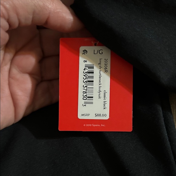 SPANX Midnight Black Turtleneck Bodysuit - Picture 2 of 5
